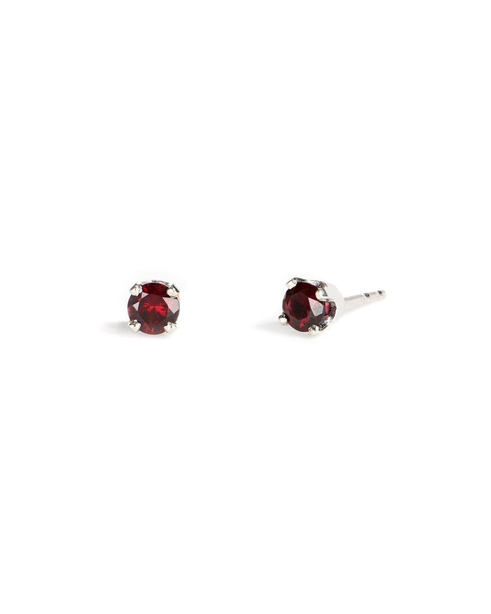 Pyrope Garnet Stud Earrings