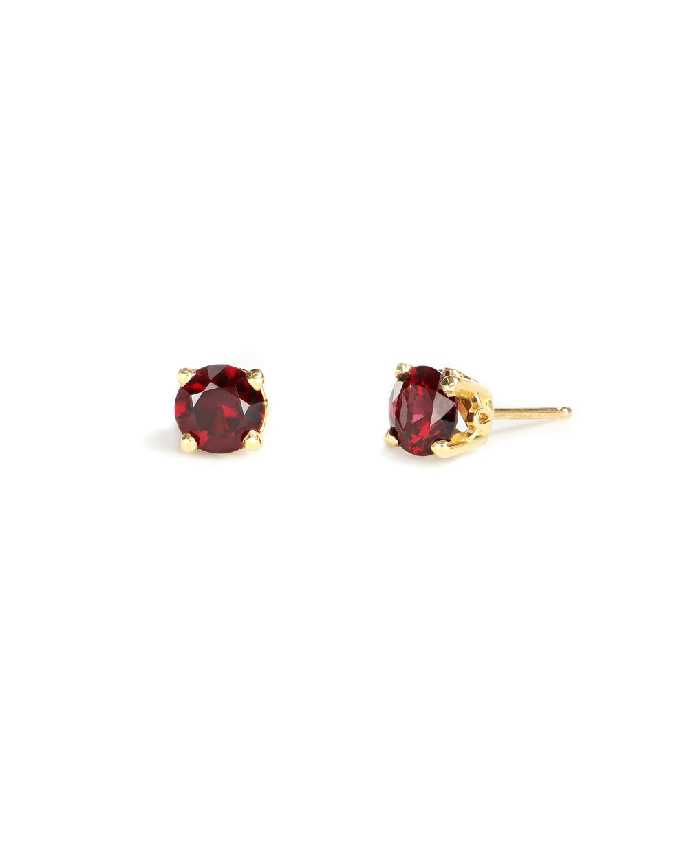 Pyrope Garnet Stud Earrings