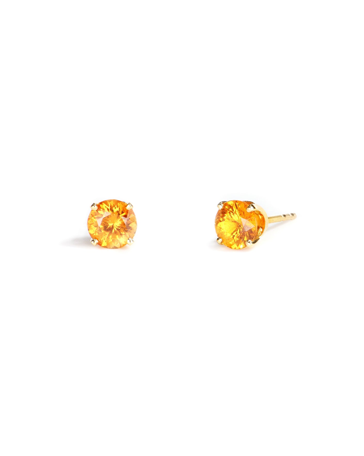 Spessartine Garnet Stud Earrings