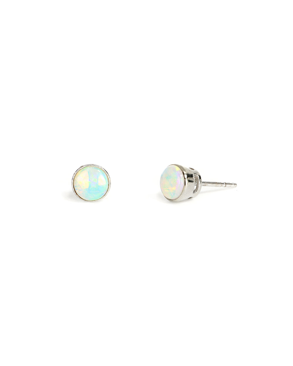 Opal Bezel Studs