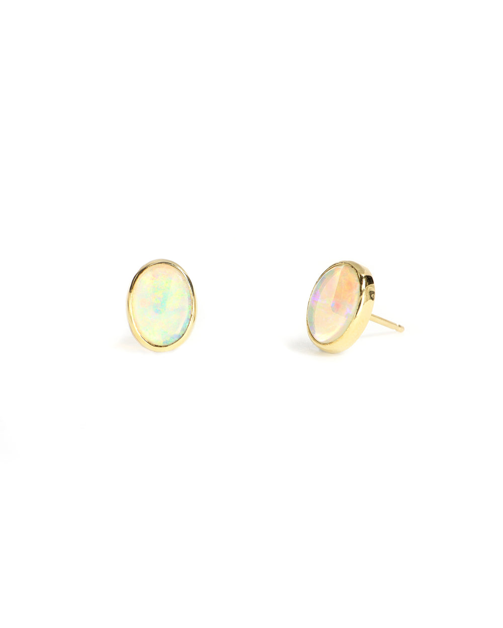 Opal Bezel Studs