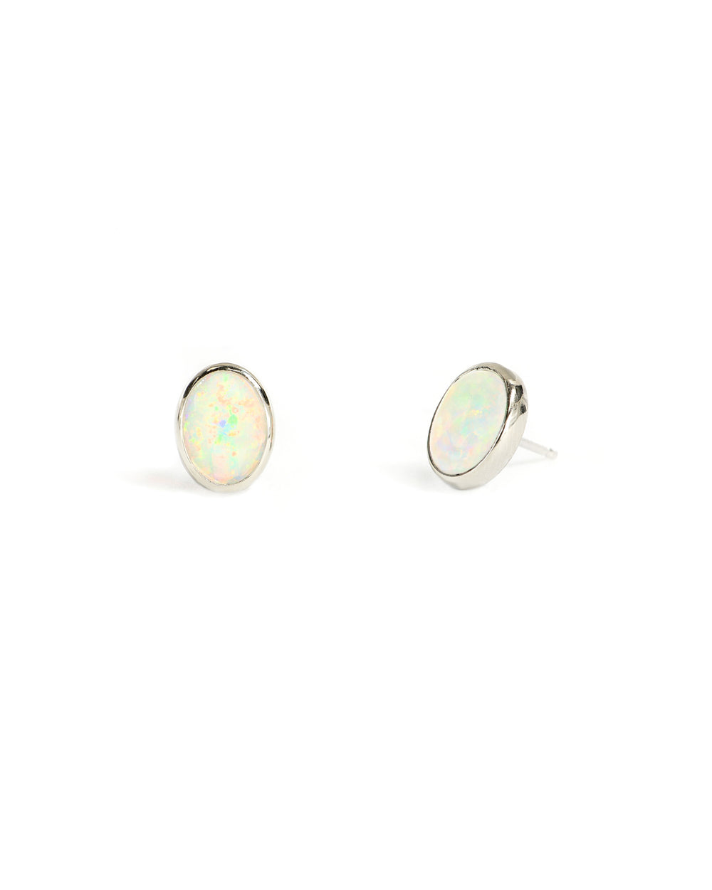 Opal Bezel Studs