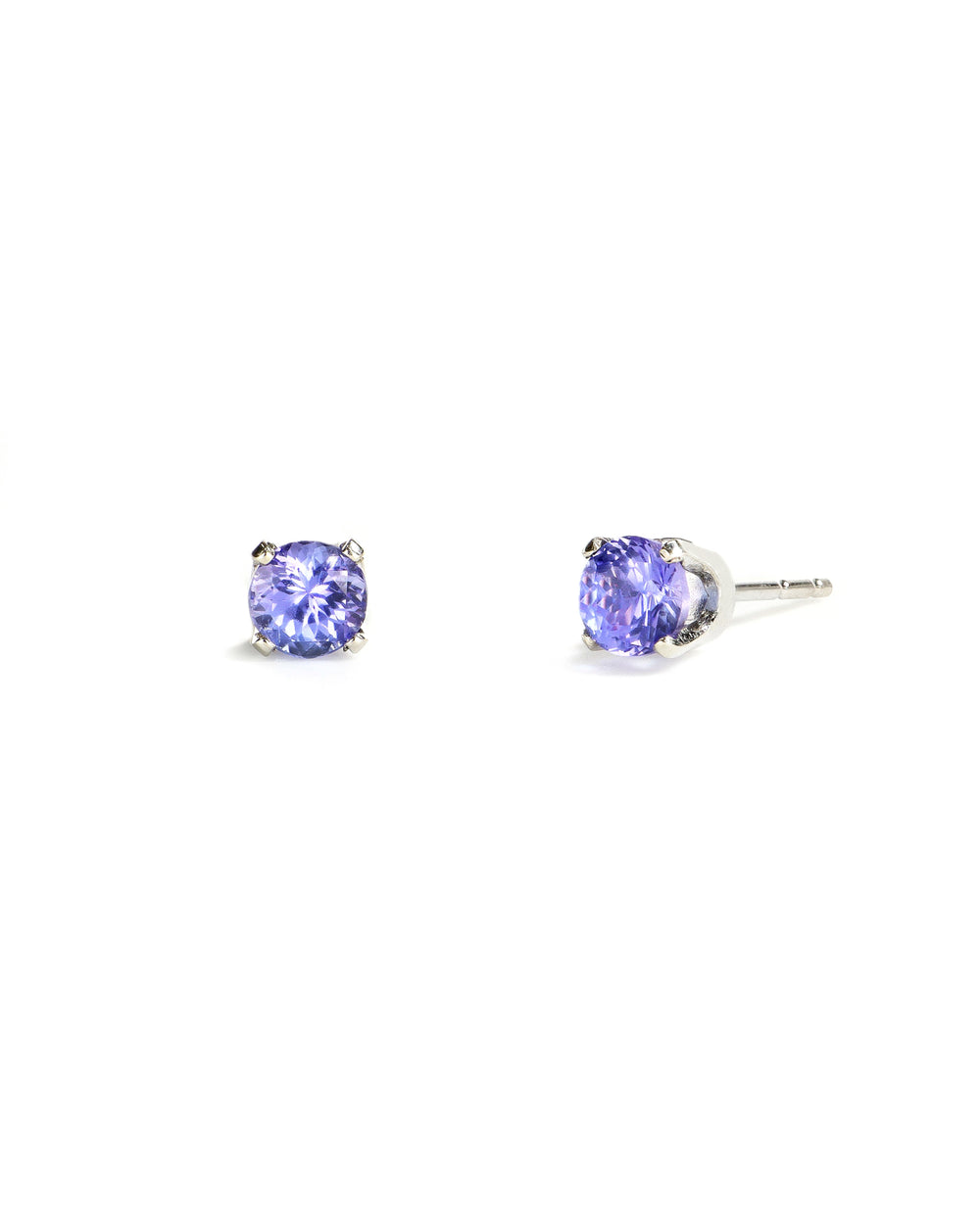 4.5mm Tanzanite Stud Earrings