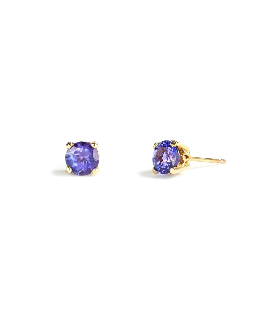 5.5mm Tanzanite Stud Earrings