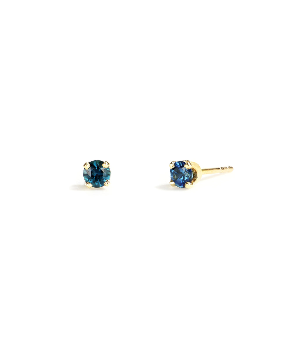 Ceylon Sapphire Stud Earrings