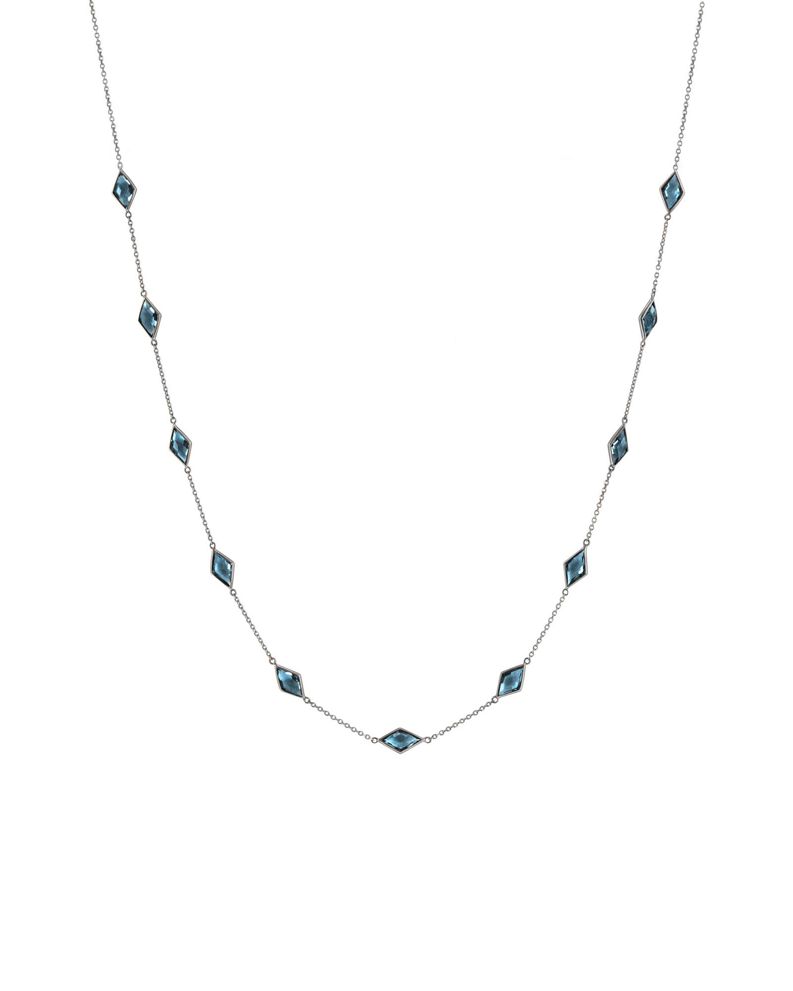 Rhombus Topaz Necklace