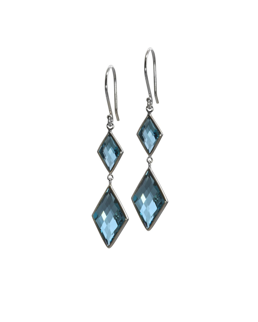 Rhombus Topaz Earrings