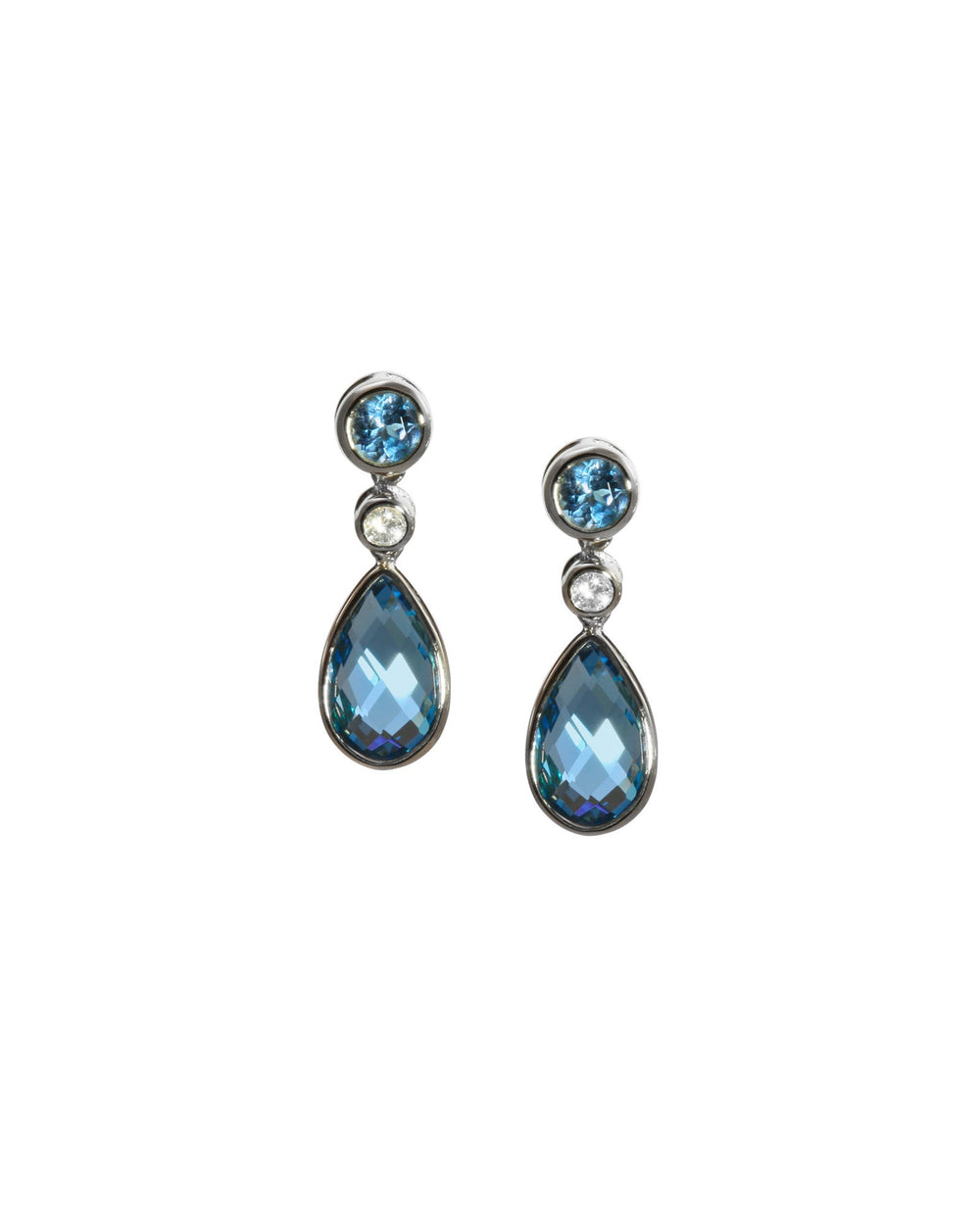 Topaz Pear Drop Earrings