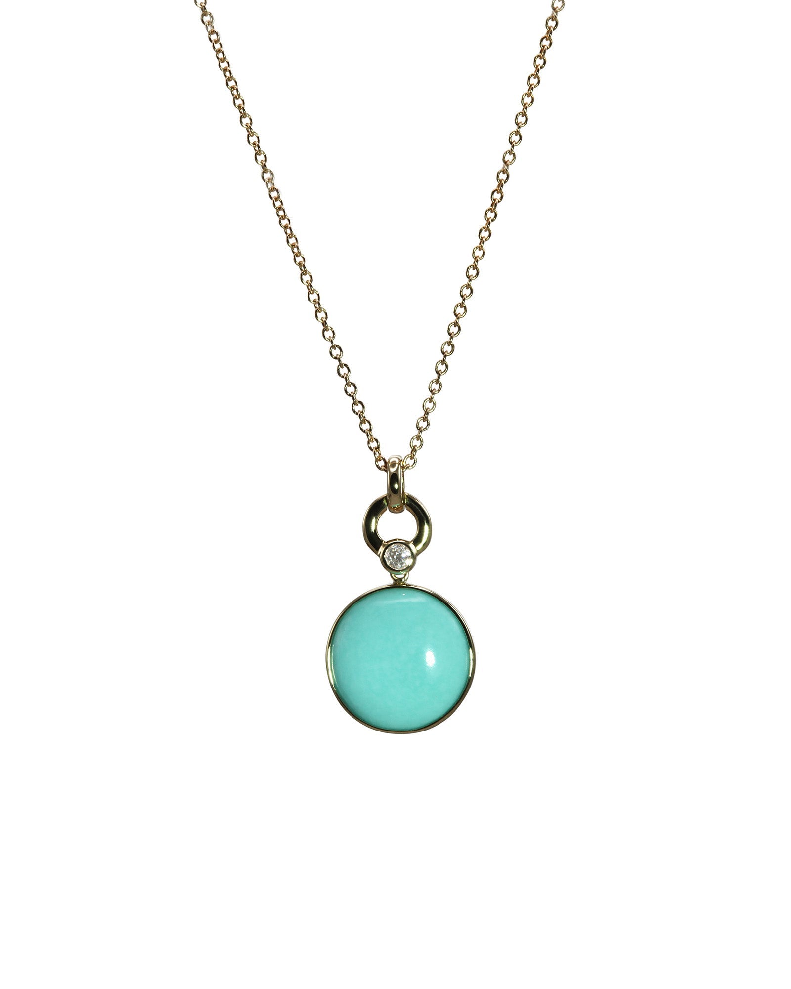 Round Turquoise Pendant