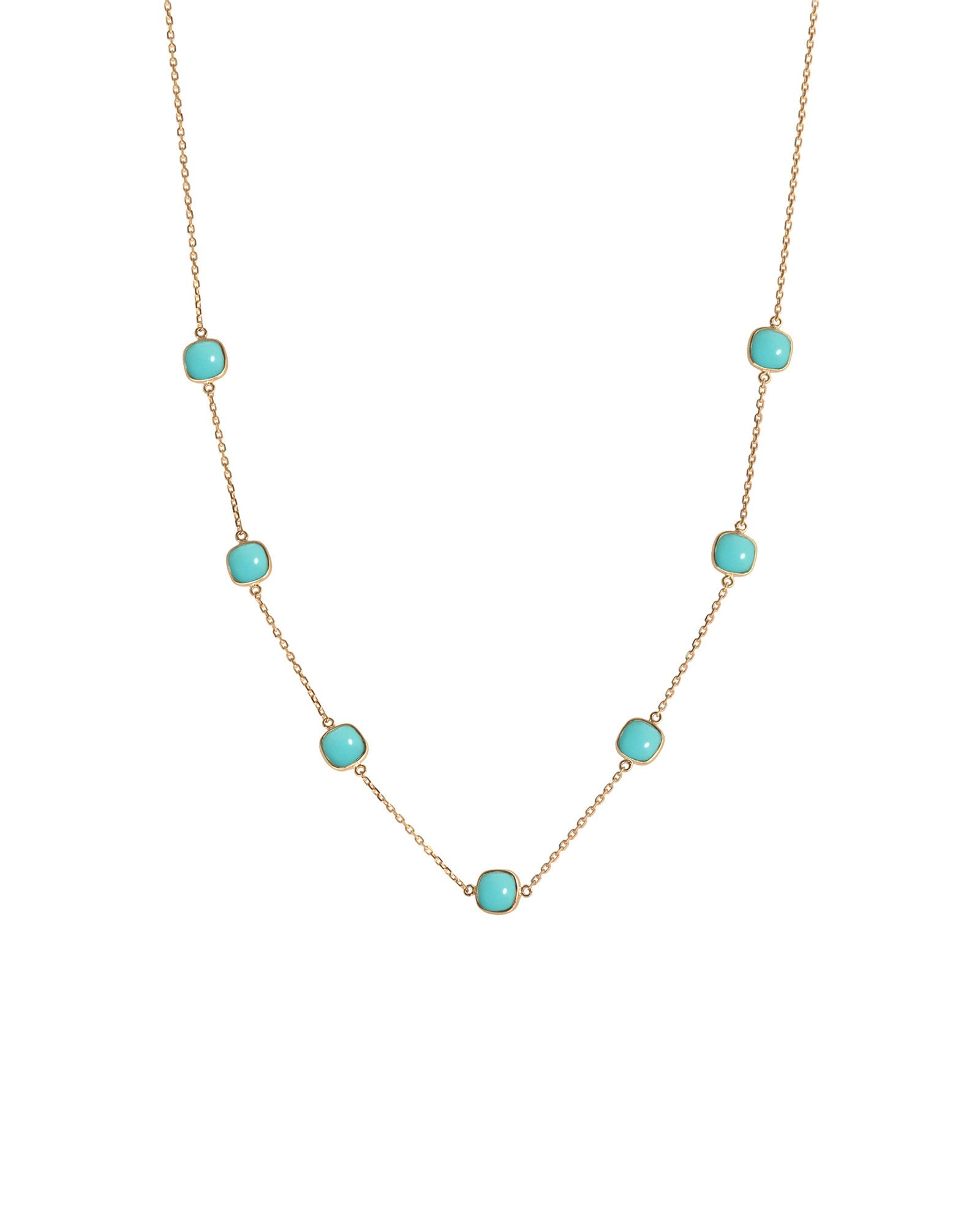 Turquoise Station Necklace