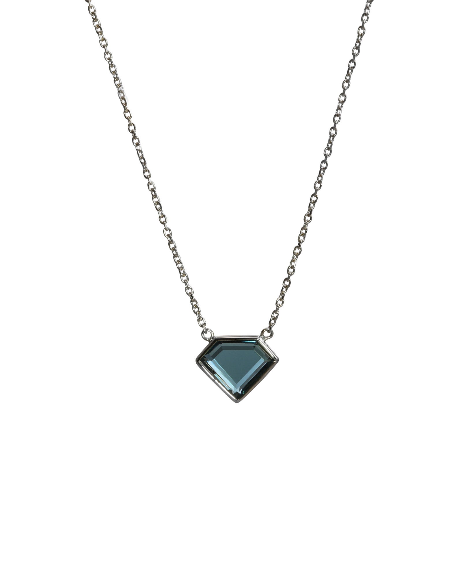 Diamond Shaped Topaz Necklace