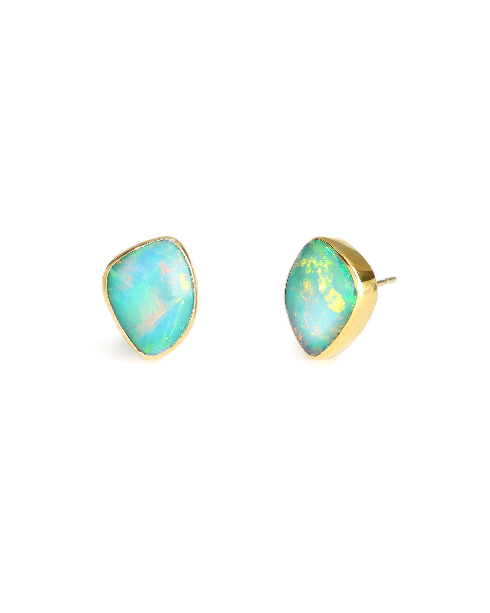 Freeform Opal Studs