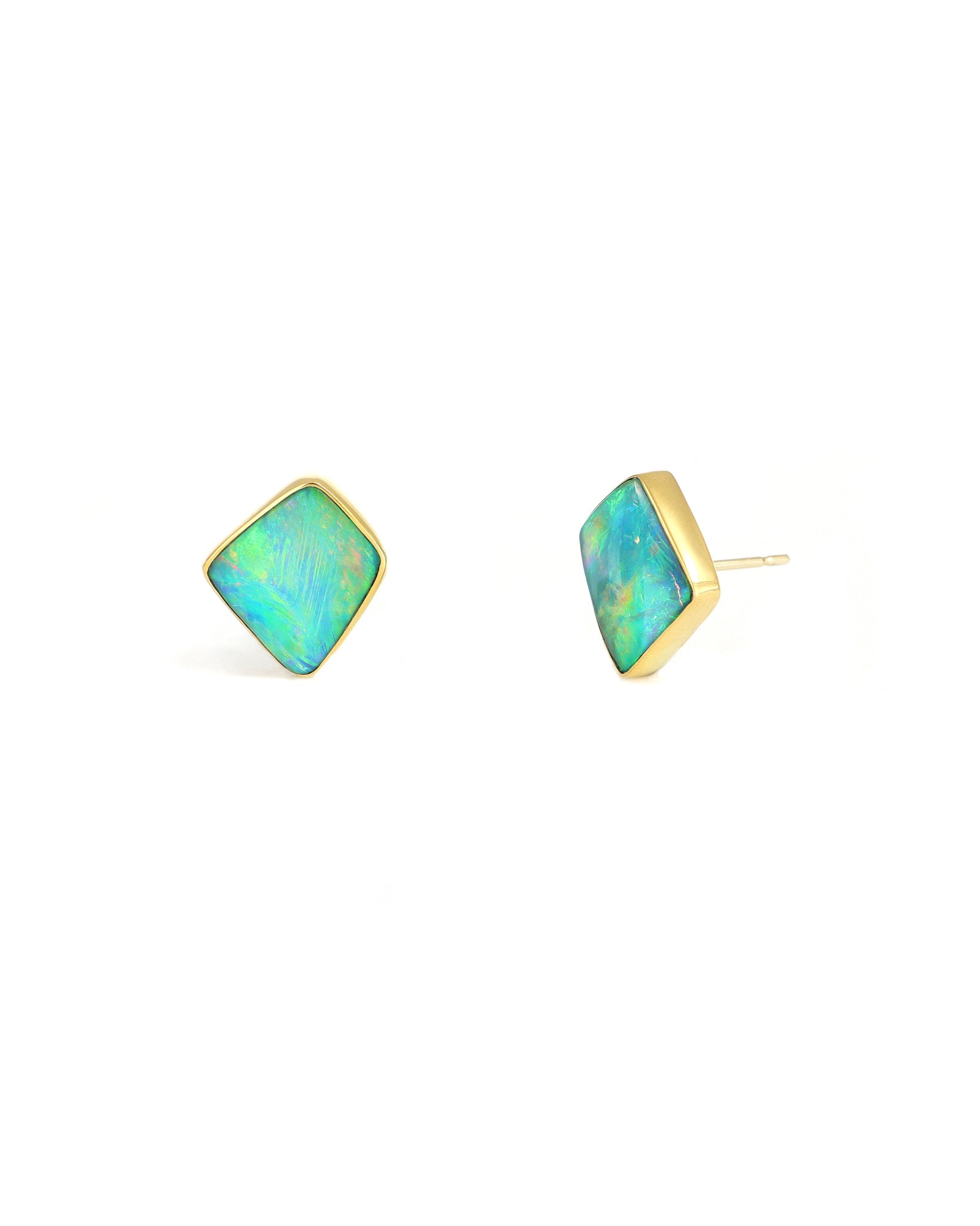 Freeform Opal Stud Earrings