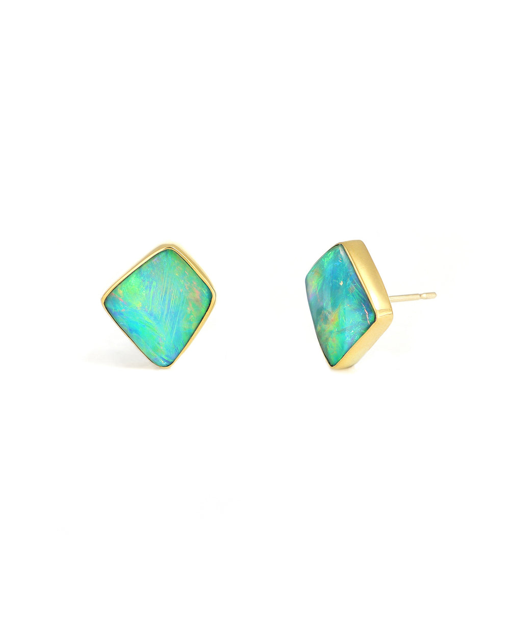 Freeform Opal Stud Earrings