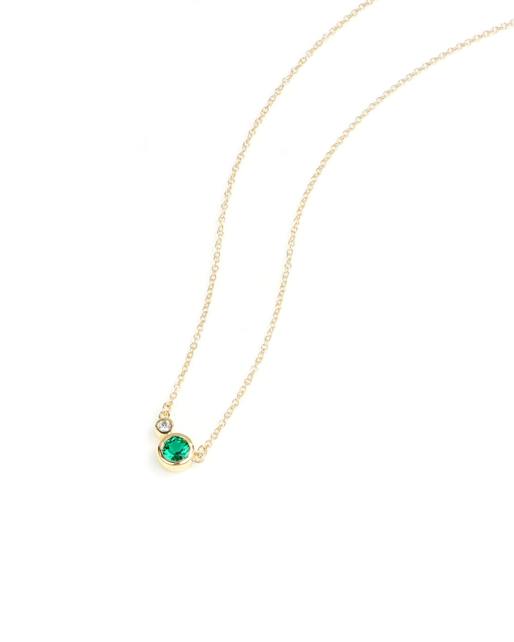 Lab Grown Emerald Necklace