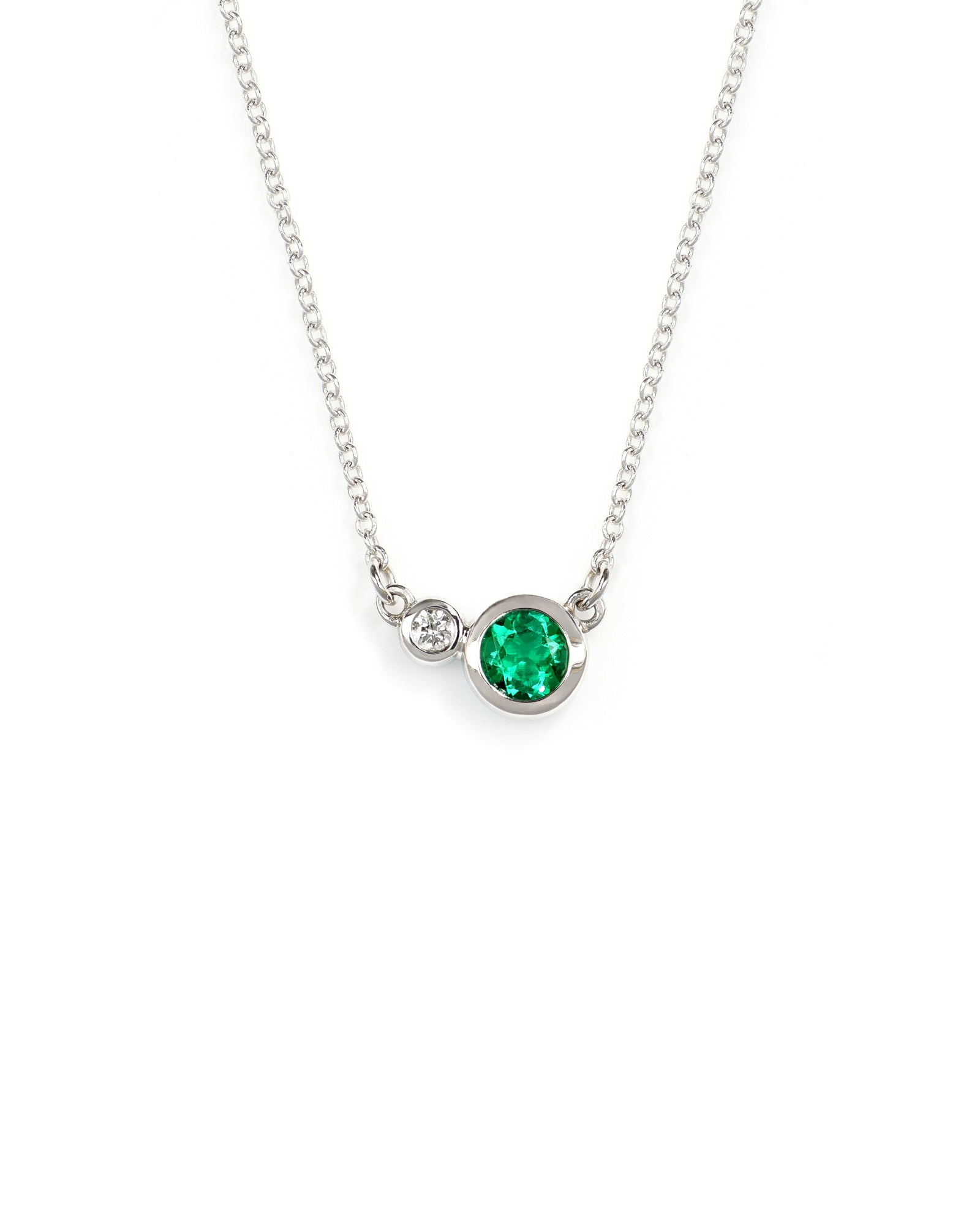 Emerald and Diamond Necklace