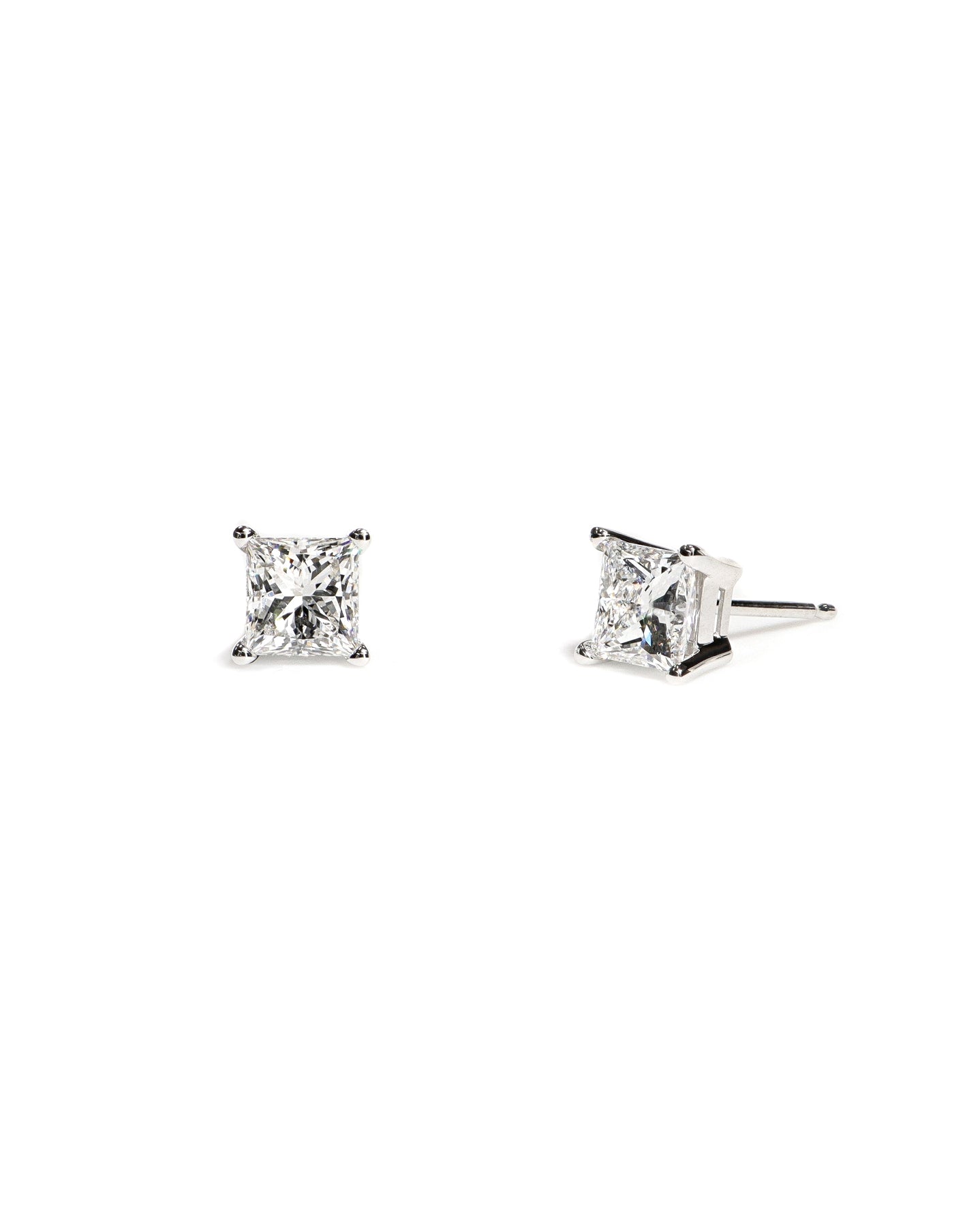 1.50ctw Princess Lab Diamond Studs