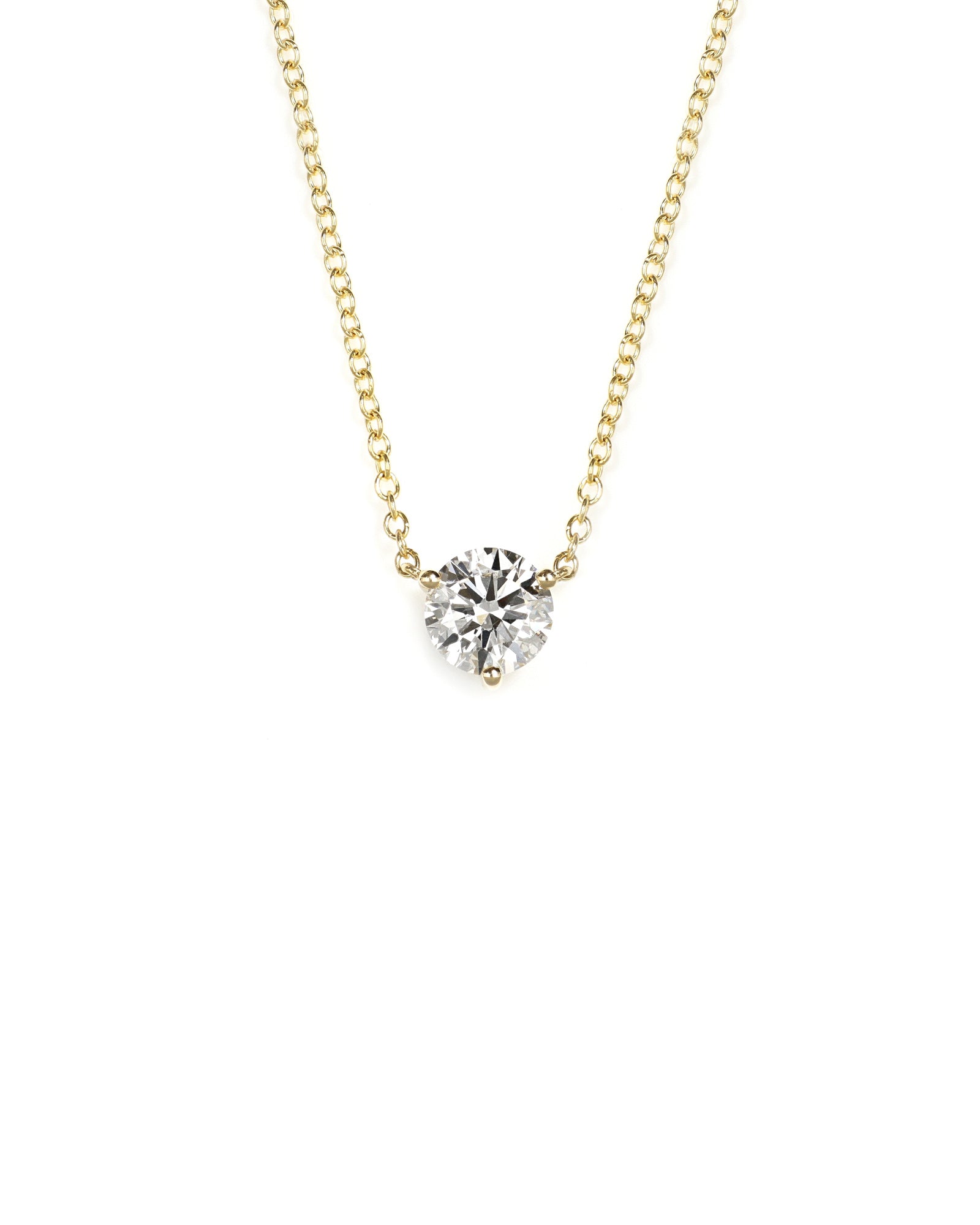 Dainty Lab Diamond Solitaire Pendant