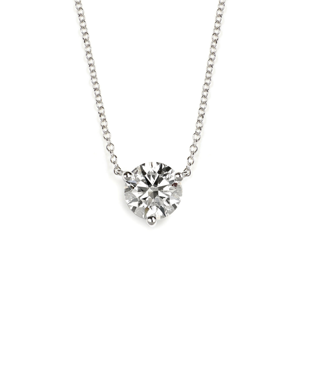 Lab Diamond Solitaire Pendant