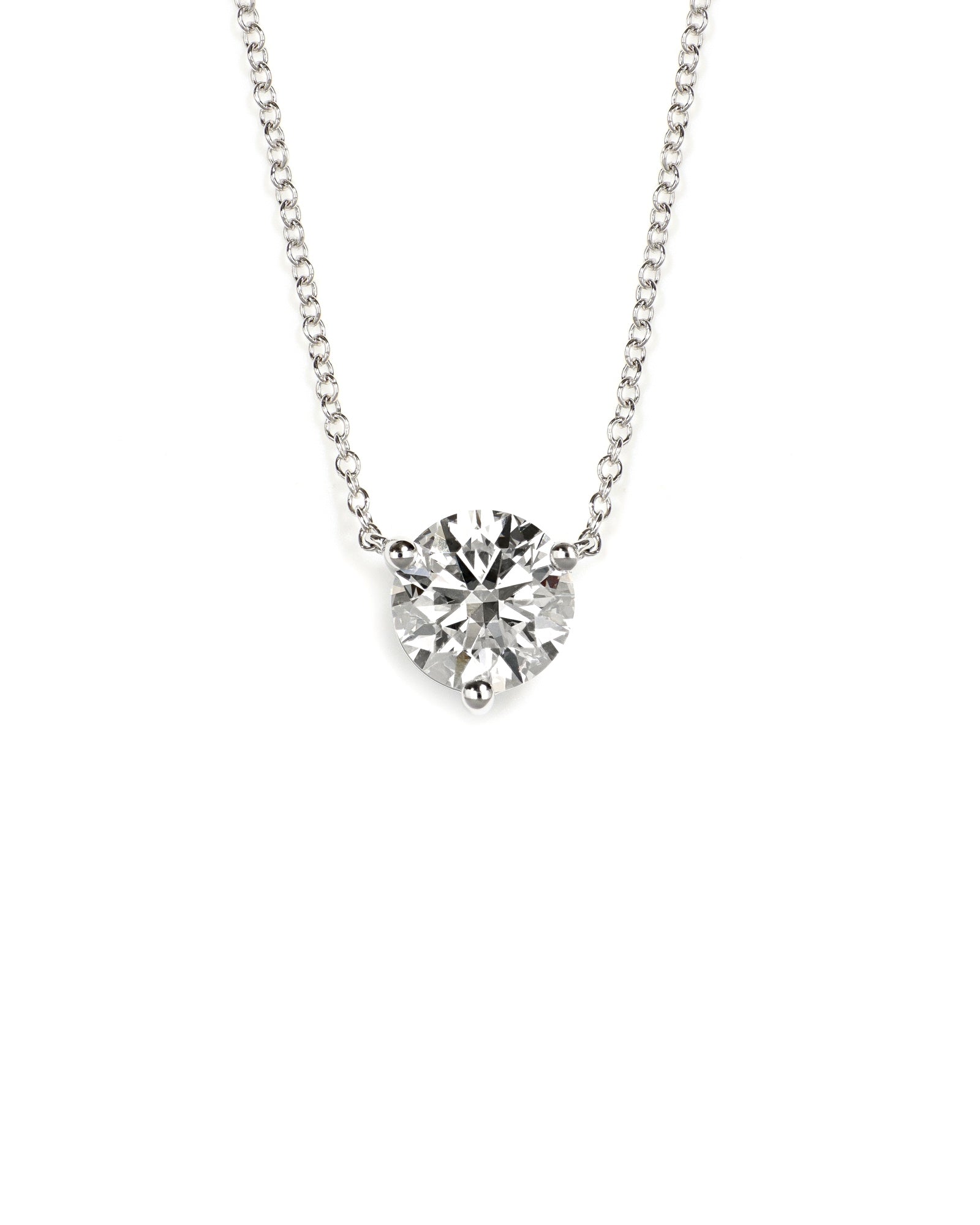 Lab Diamond Solitaire Pendant