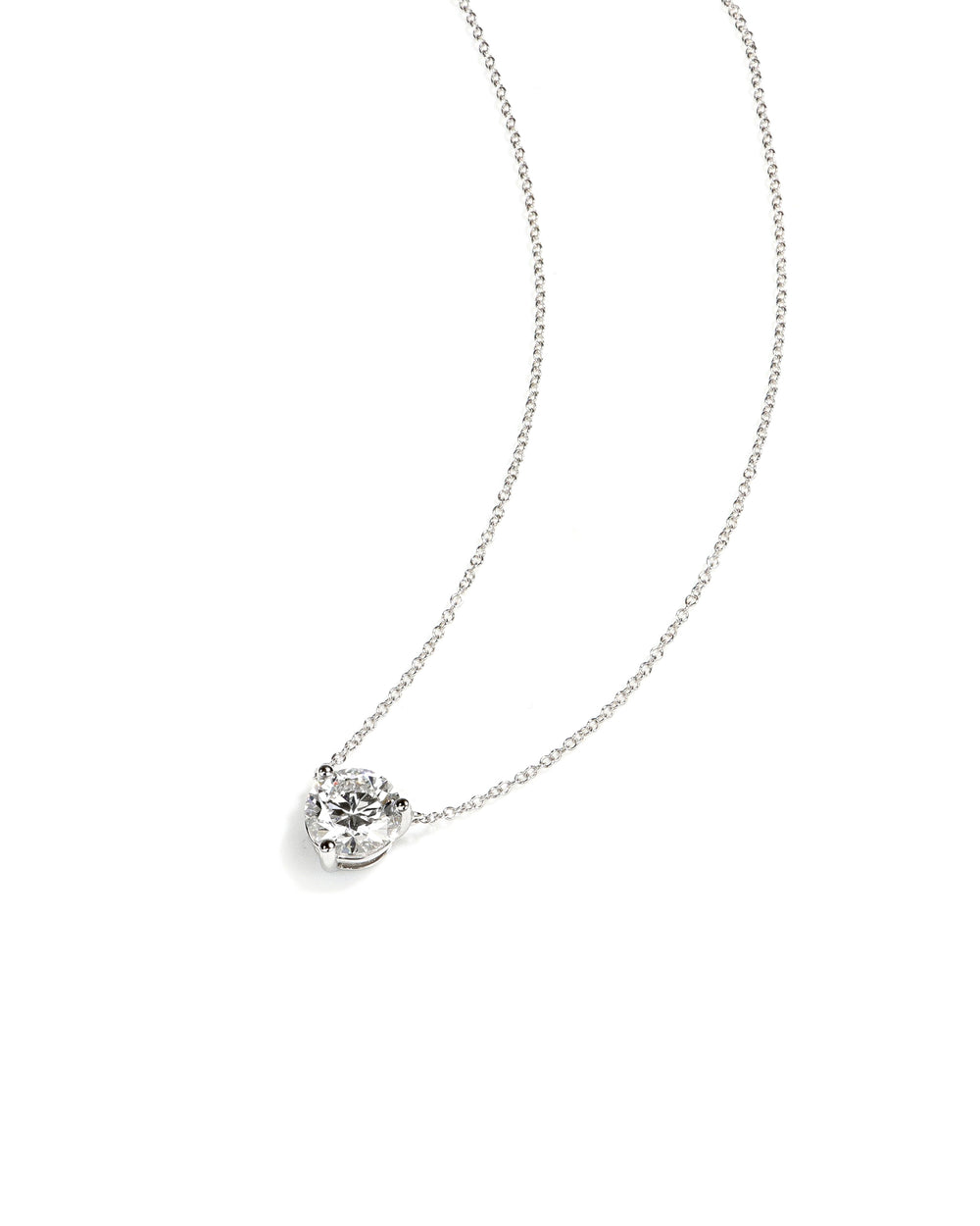 Lab Diamond Solitaire Pendant