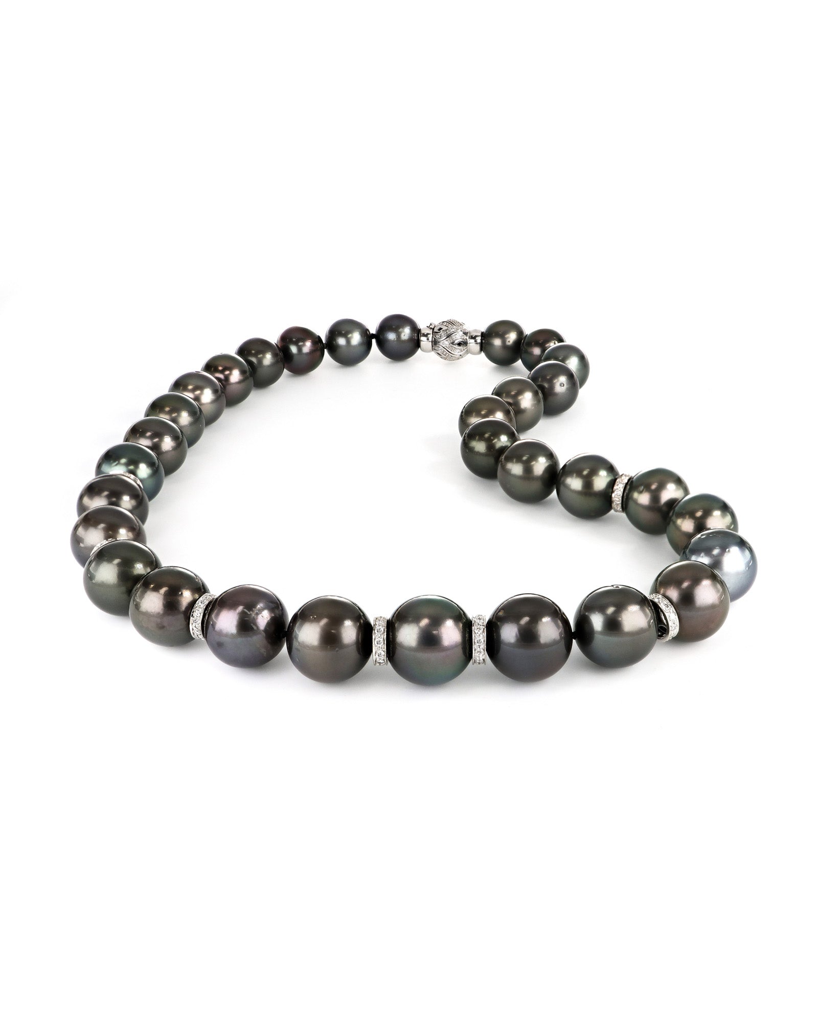 Tahitian Pearl and Diamond Necklace