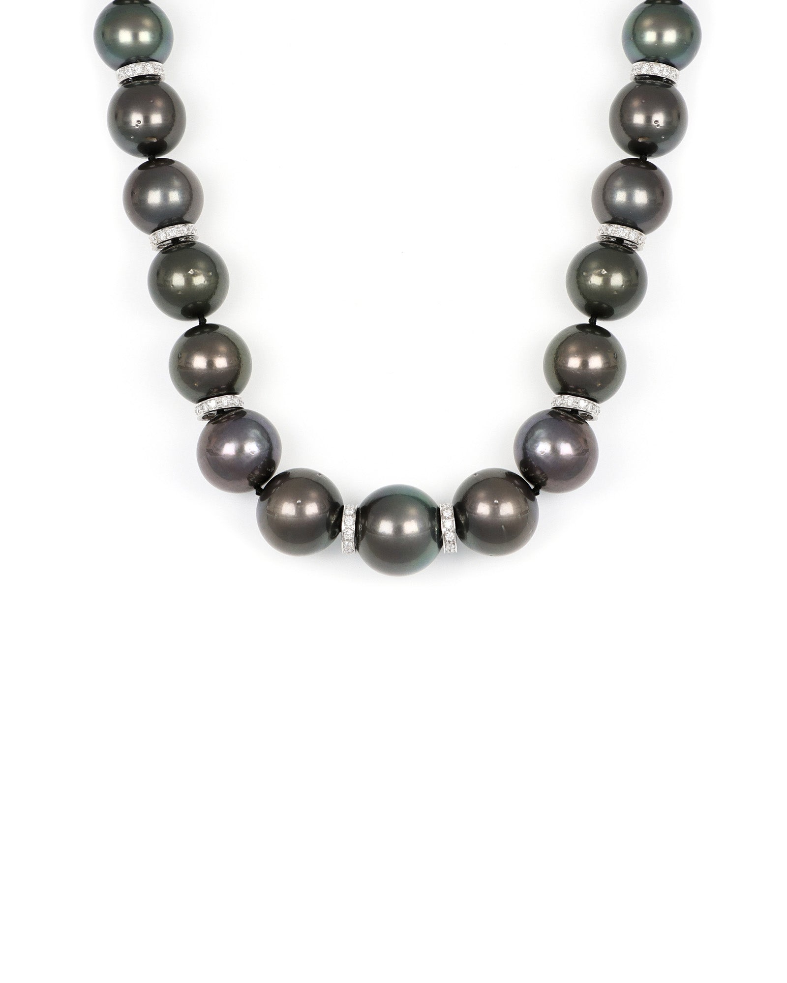 Tahitian Pearl and Diamond Necklace