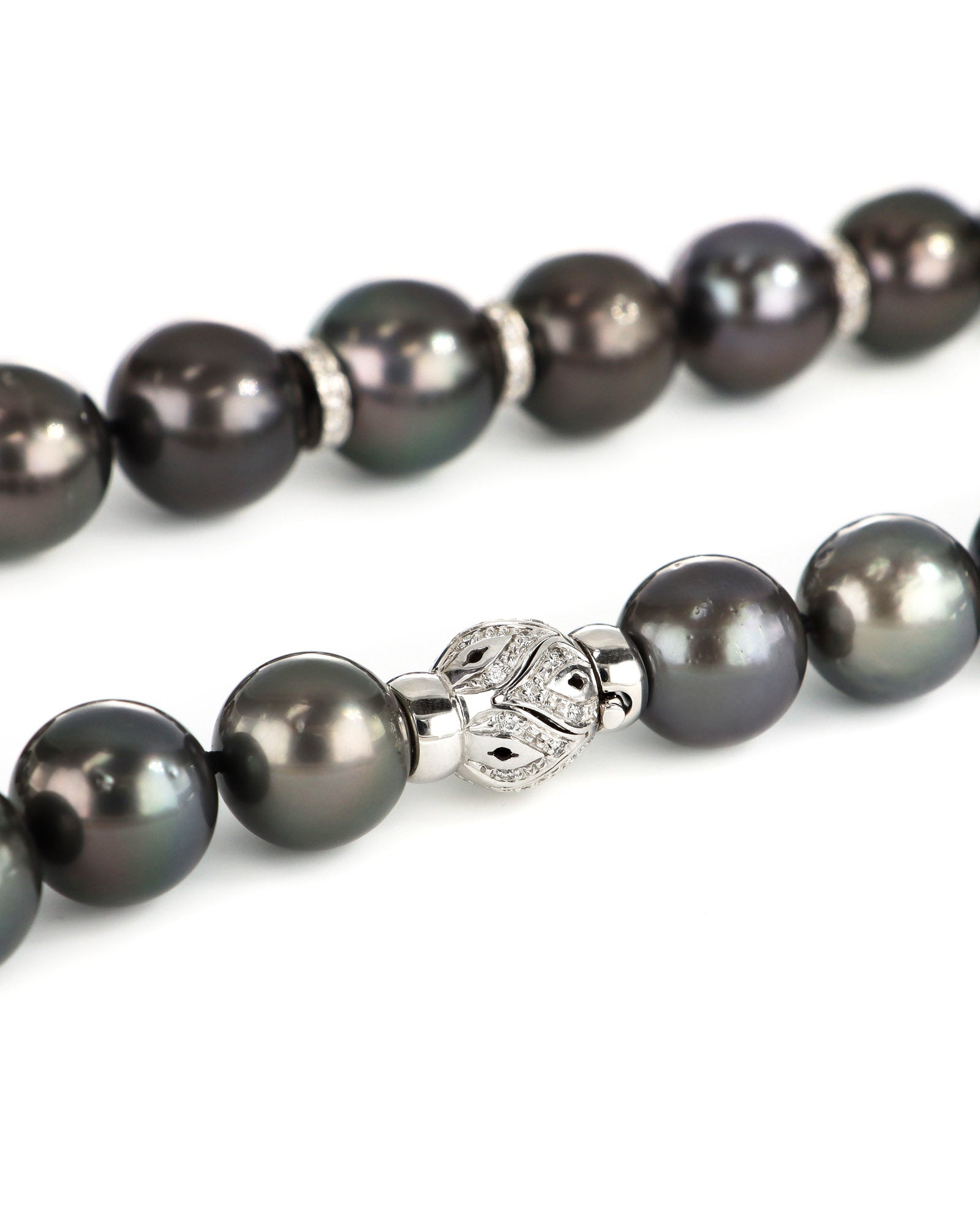 Tahitian Pearl and Diamond Necklace