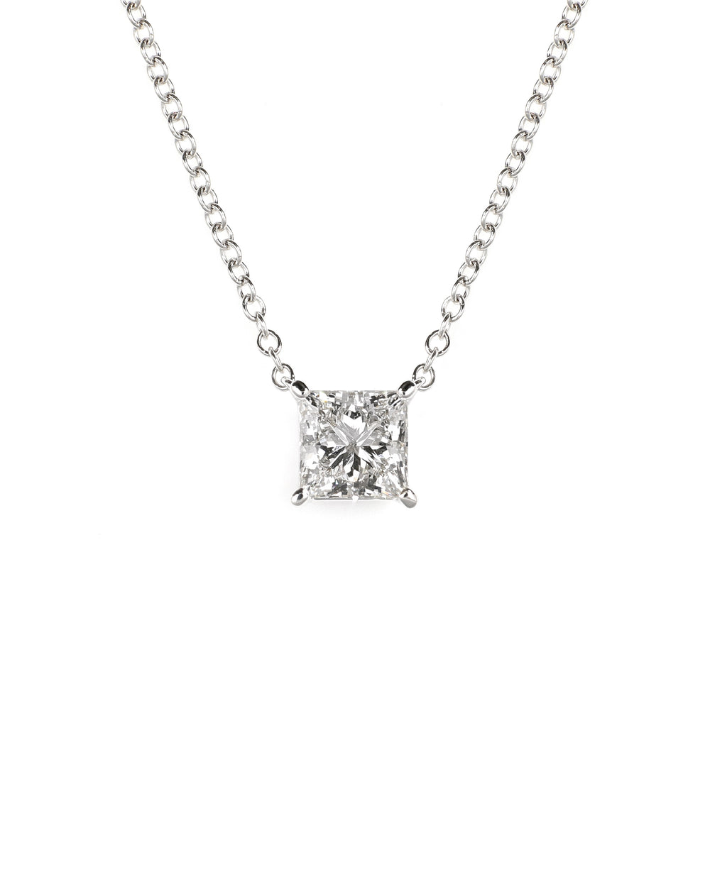 Princess Lab Diamond Necklace