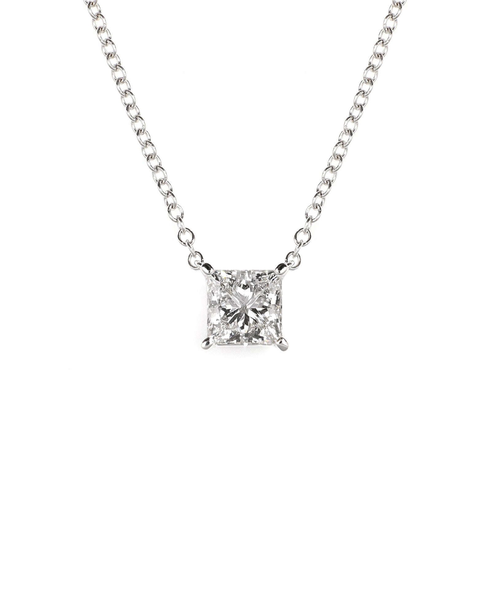 Princess Lab Diamond Necklace