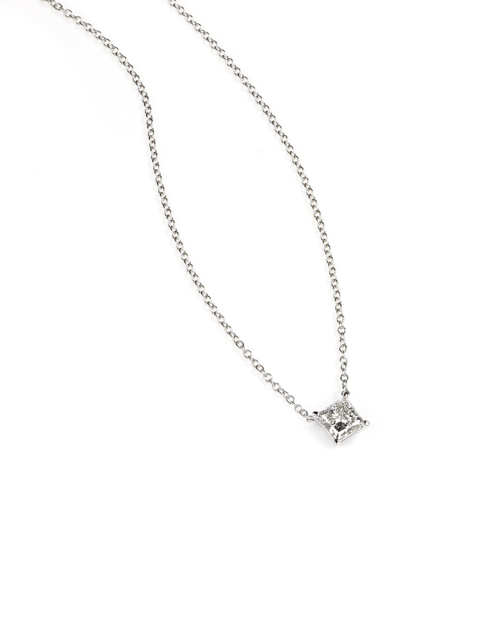 Princess Lab Diamond Necklace