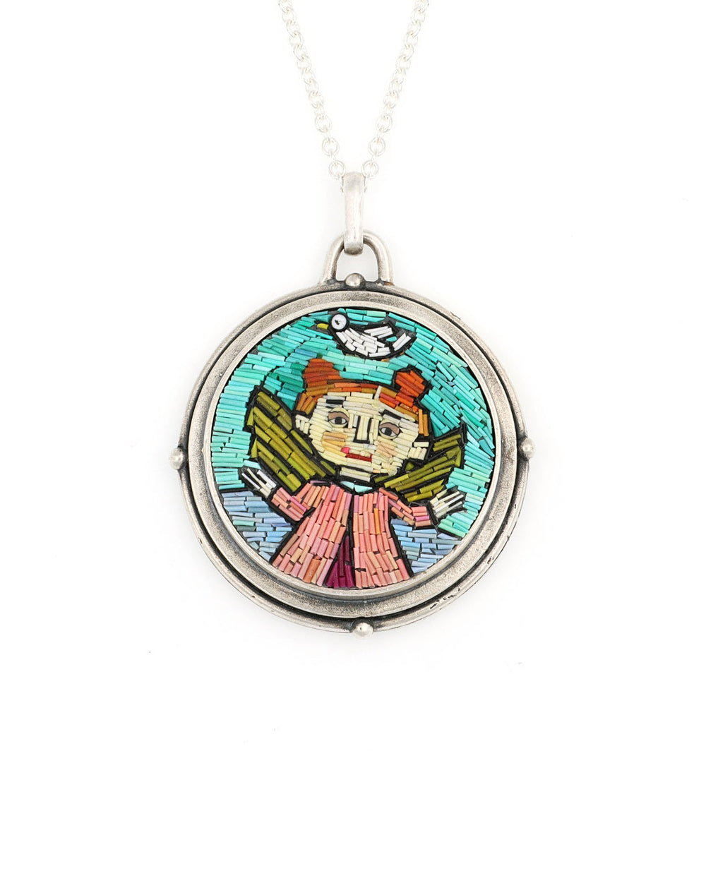 Carrot Top Angel Pendant