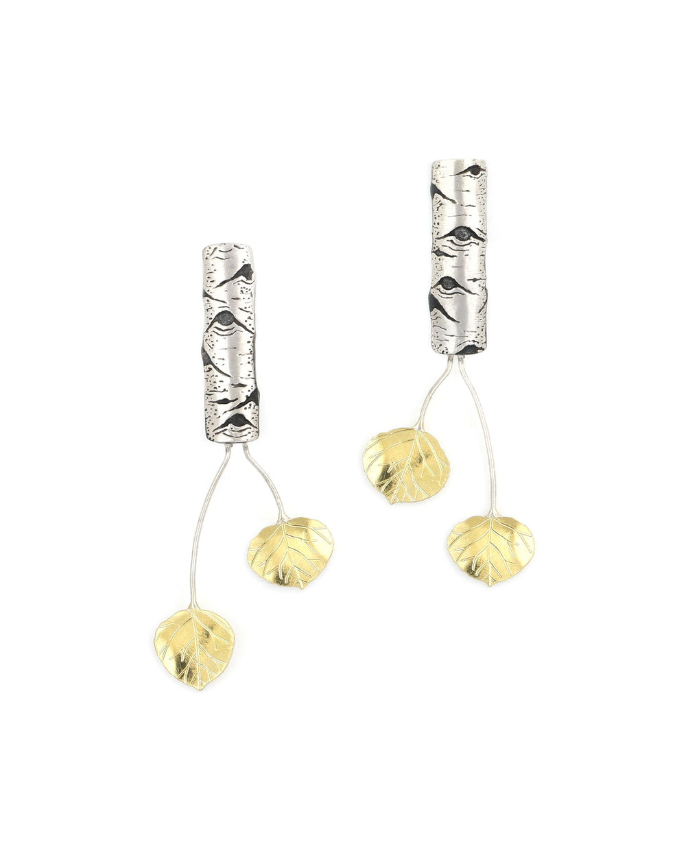 Aspen Allure Earrings Studs with leaves