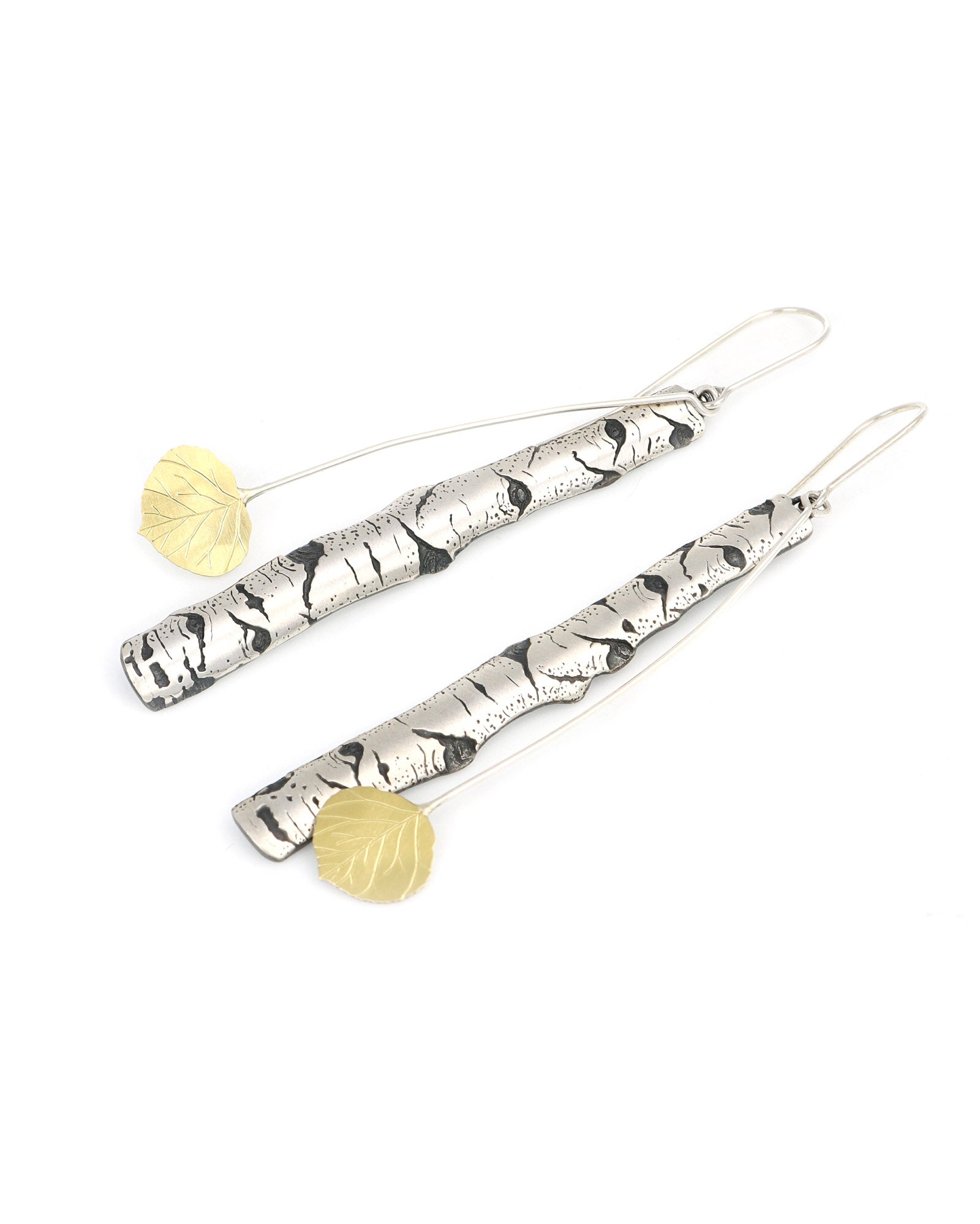 Aspen Allure Long Earrings with Leaves