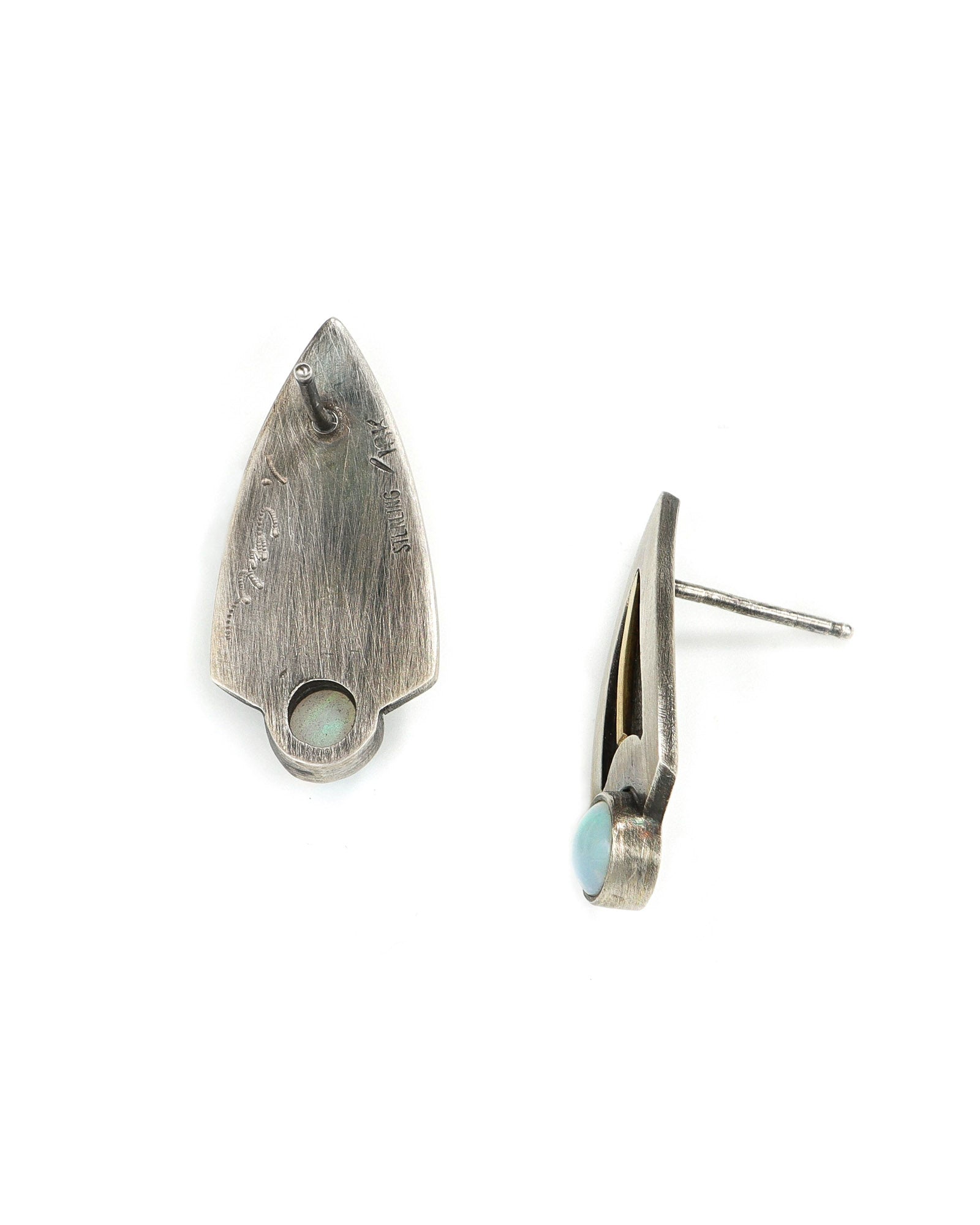 Boat Opal Earrings