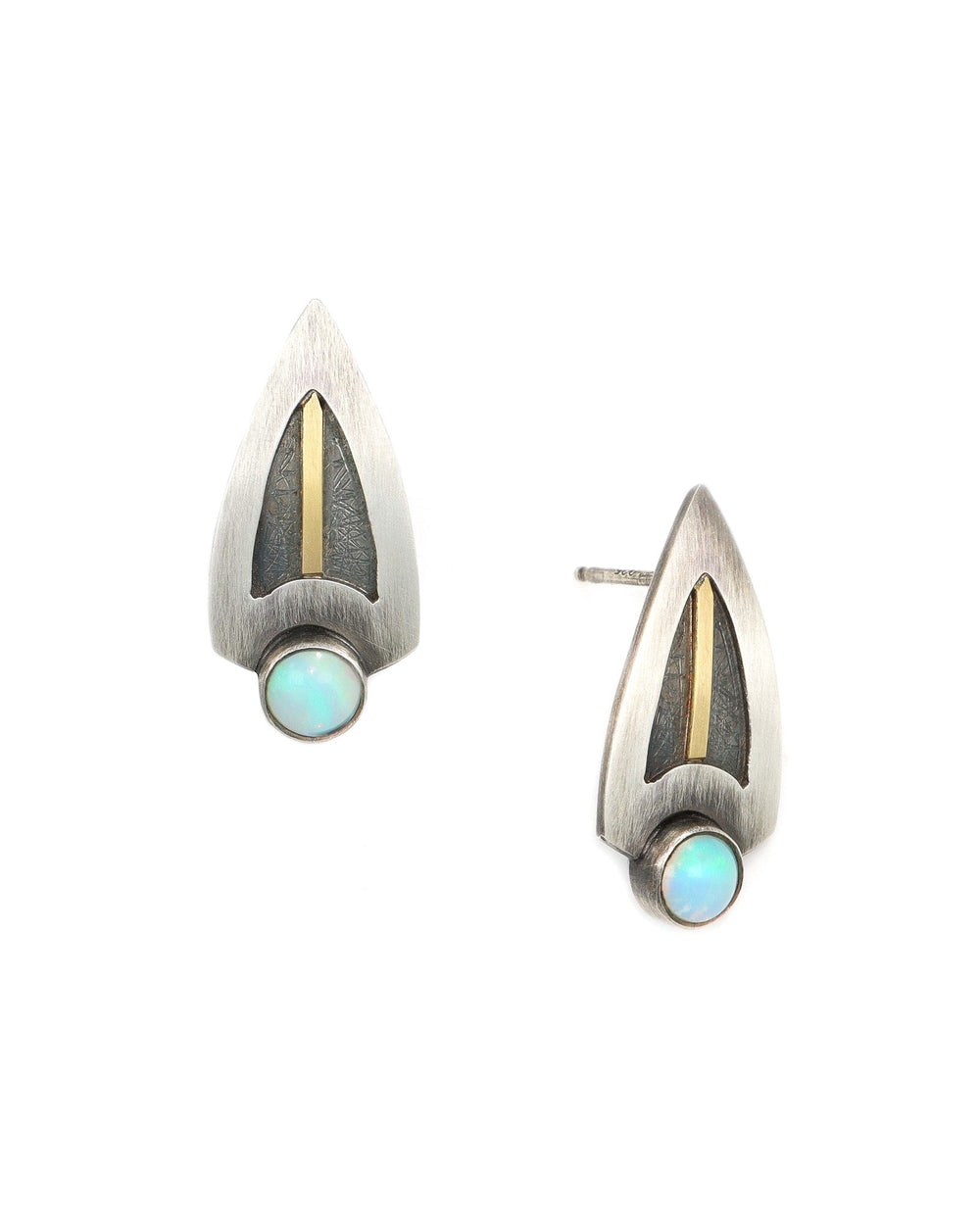 Boat Opal Earrings