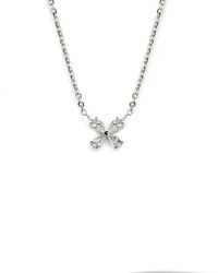 14kw Flower Lab Diamond Necklace