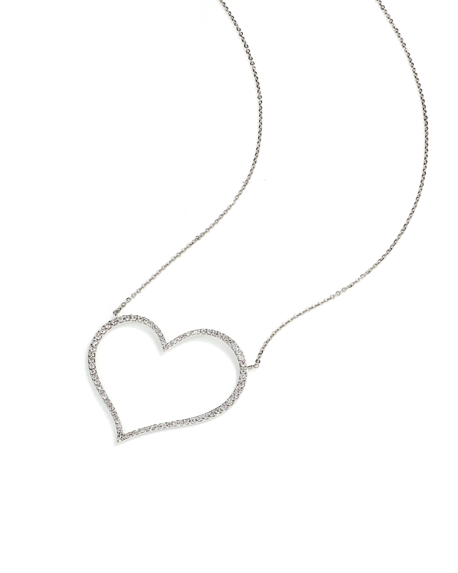 Lab Diamond Heart Necklace