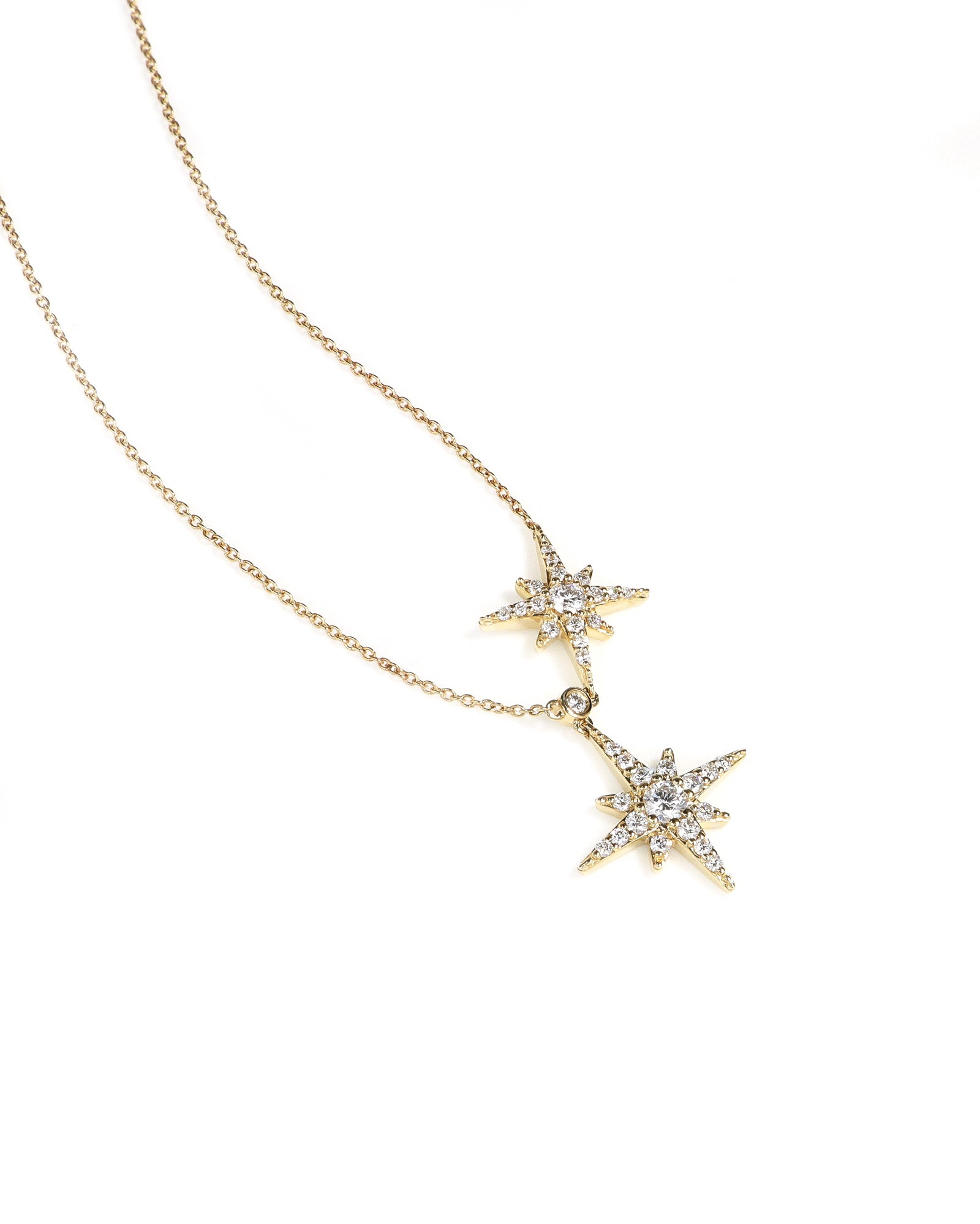 Two Star Lab Diamond Necklace