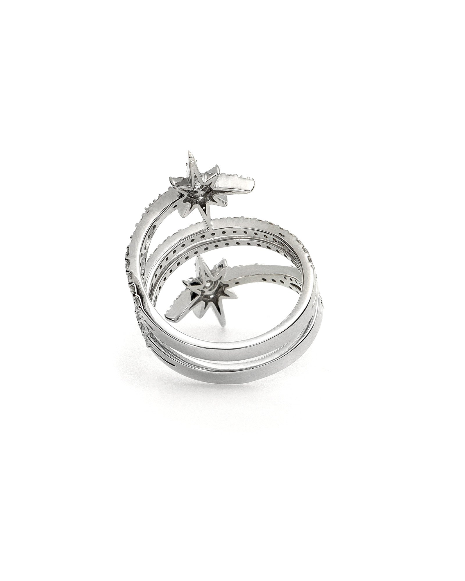 Lab Diamond Star Wrap Ring