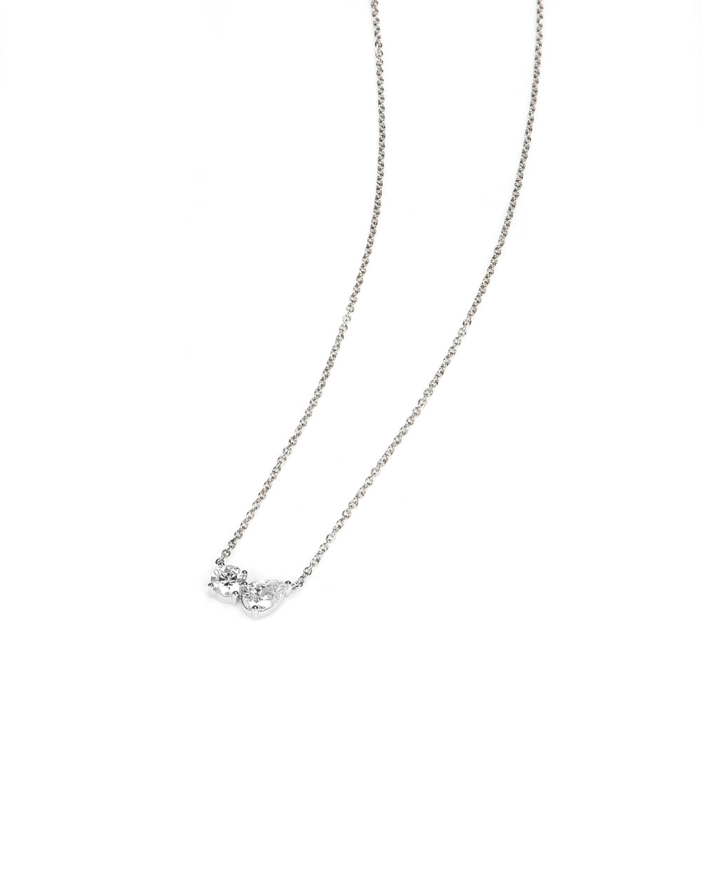 Toi et Moi Lab Diamond Adjustable Necklace