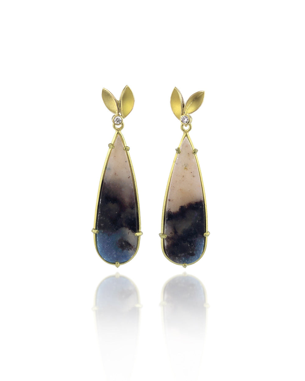 Lazulite Quartz Earrings