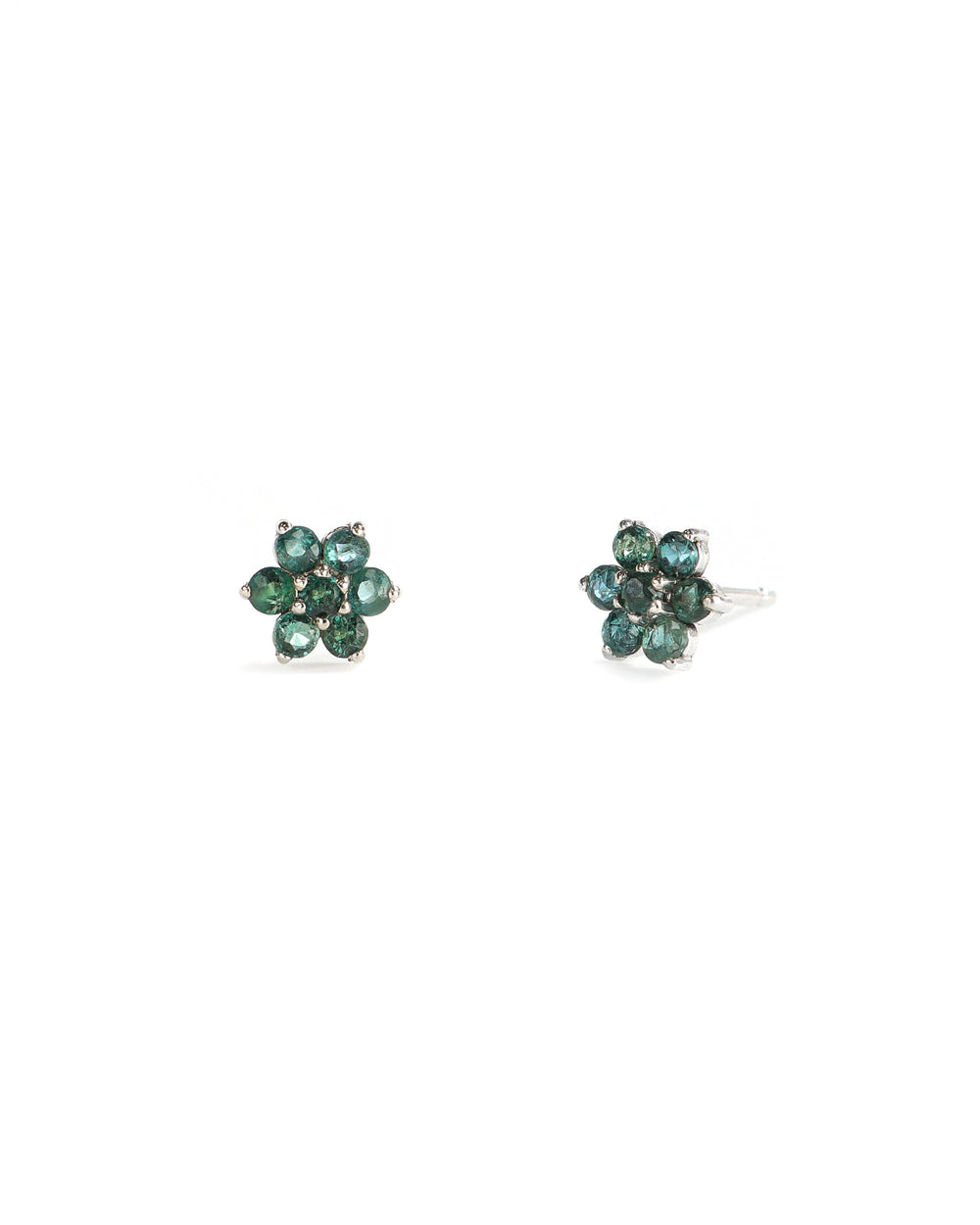 14kw Alexandrite Cluster Studs