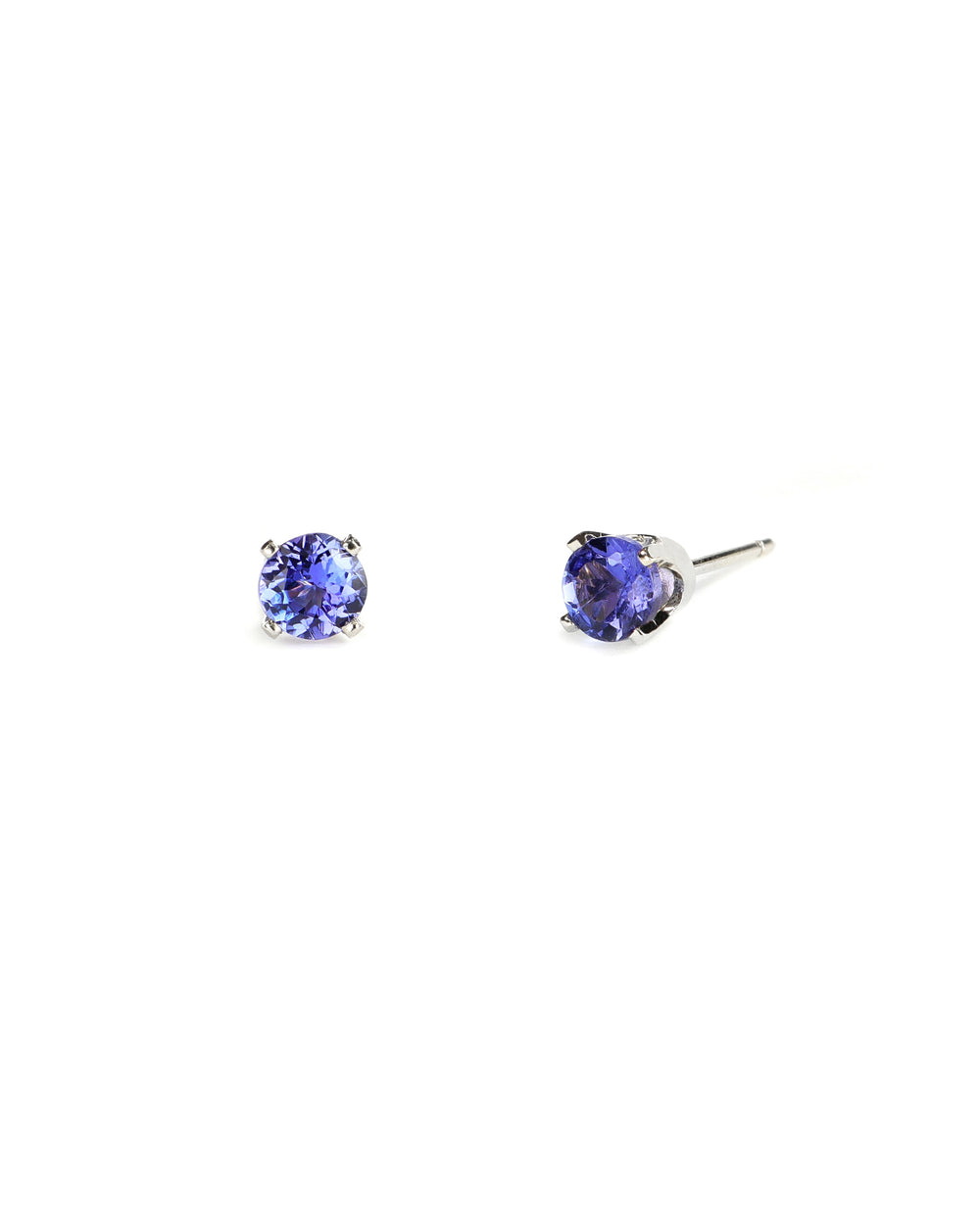 4mm Tanzanite Stud Earrings