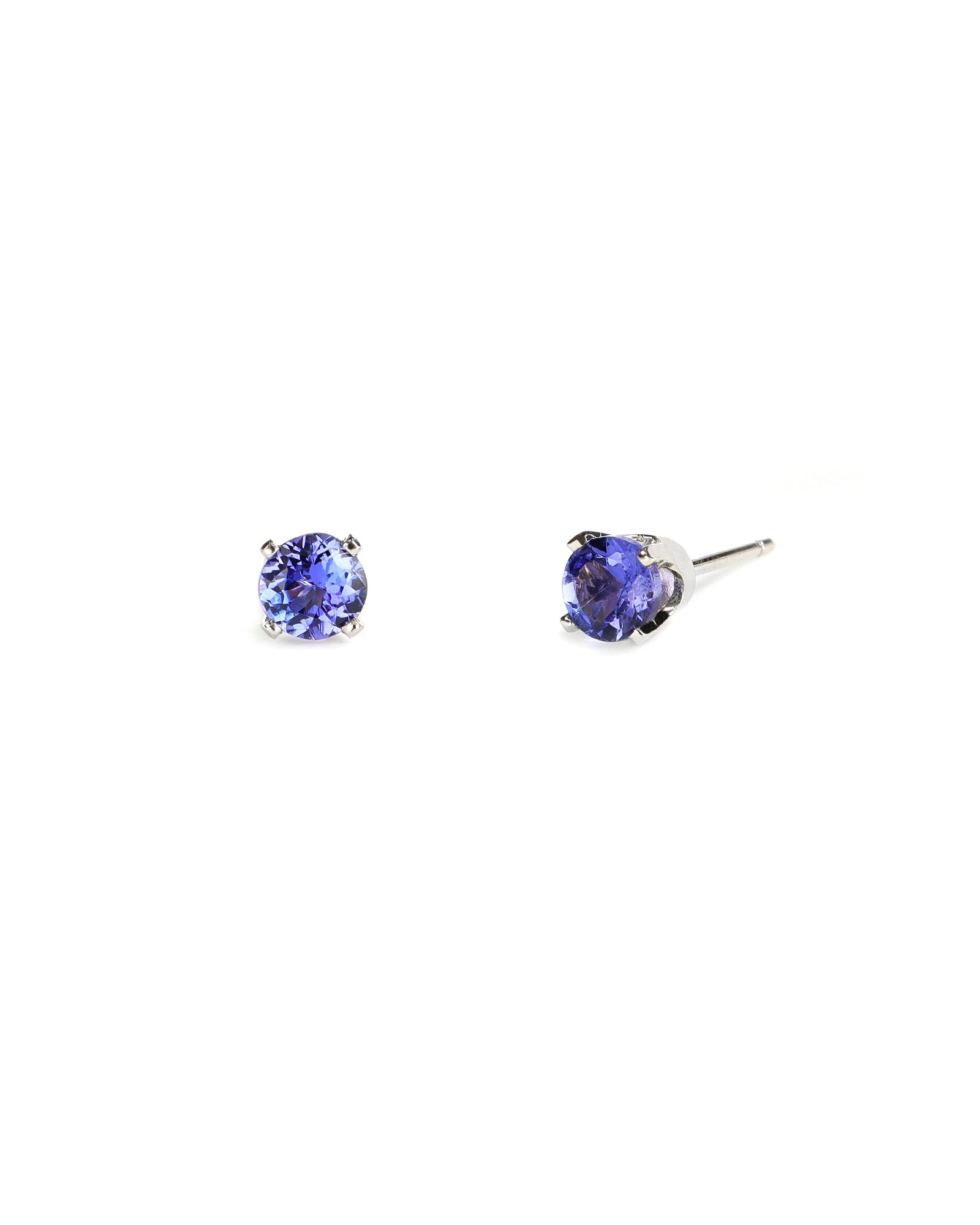 4mm Tanzanite Stud Earrings