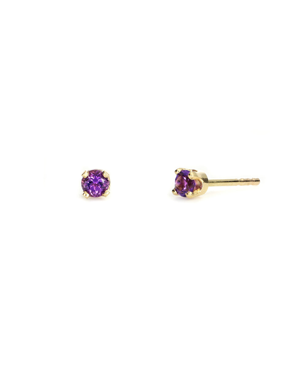 Rhodolite Garnet Stud Earrings