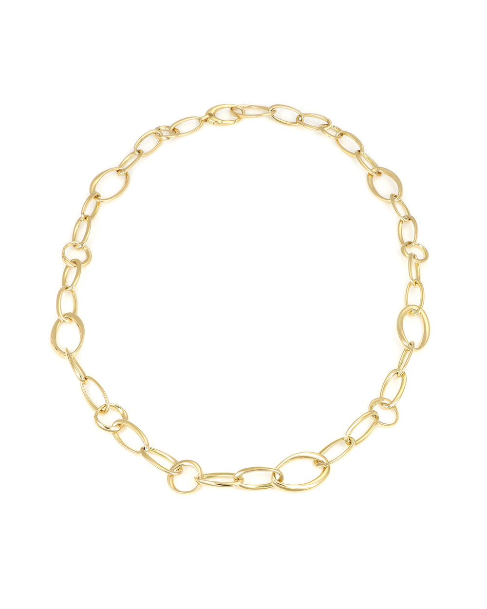 18K Gold Fancy Link Necklace