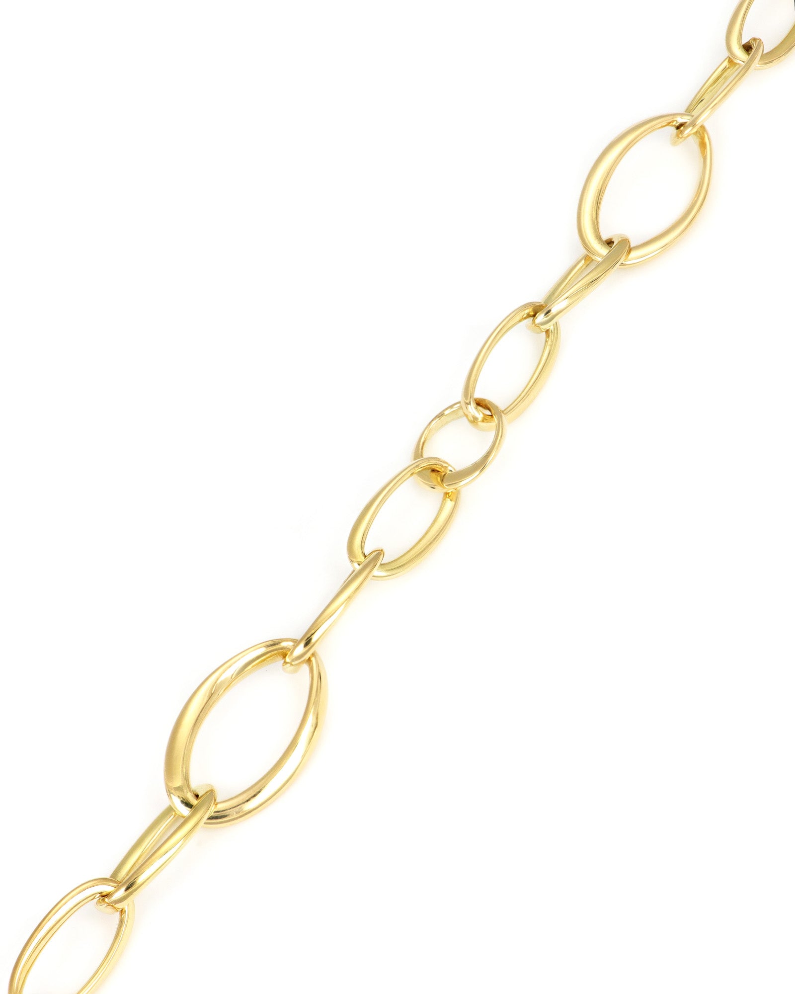 18K Gold Fancy Link Necklace