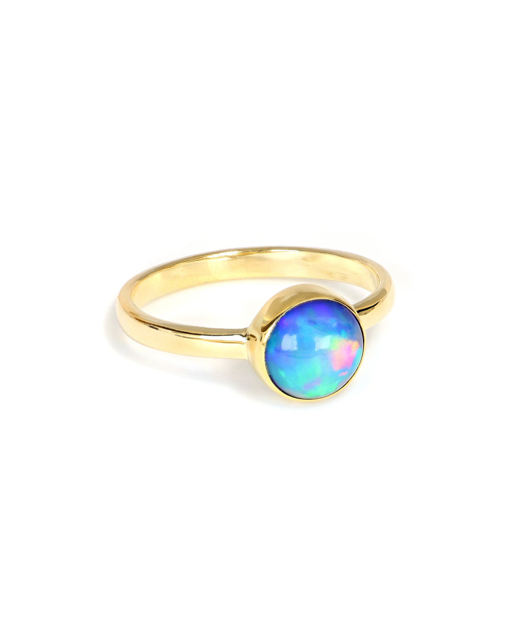 Round Opal Ring