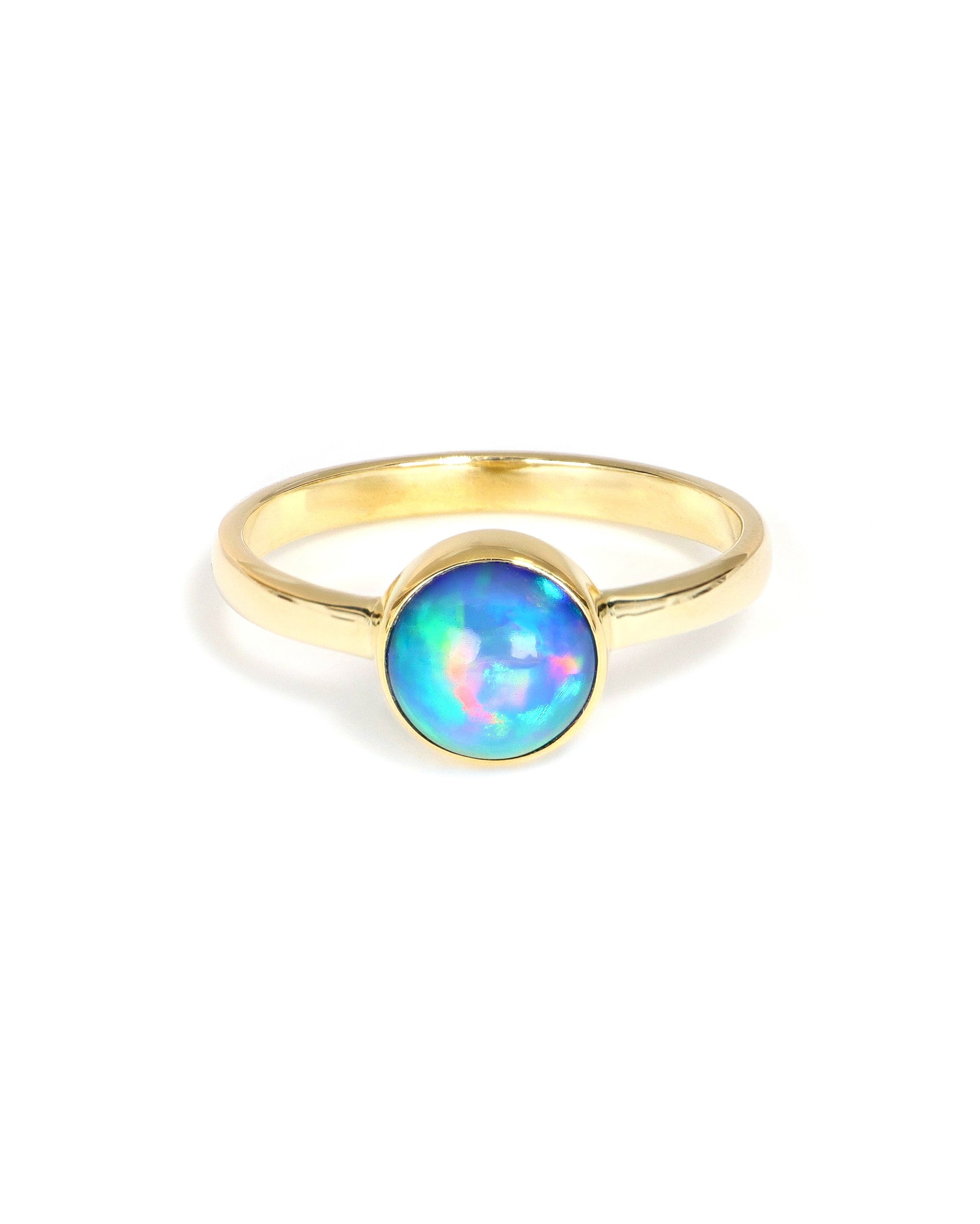 Round Opal Ring